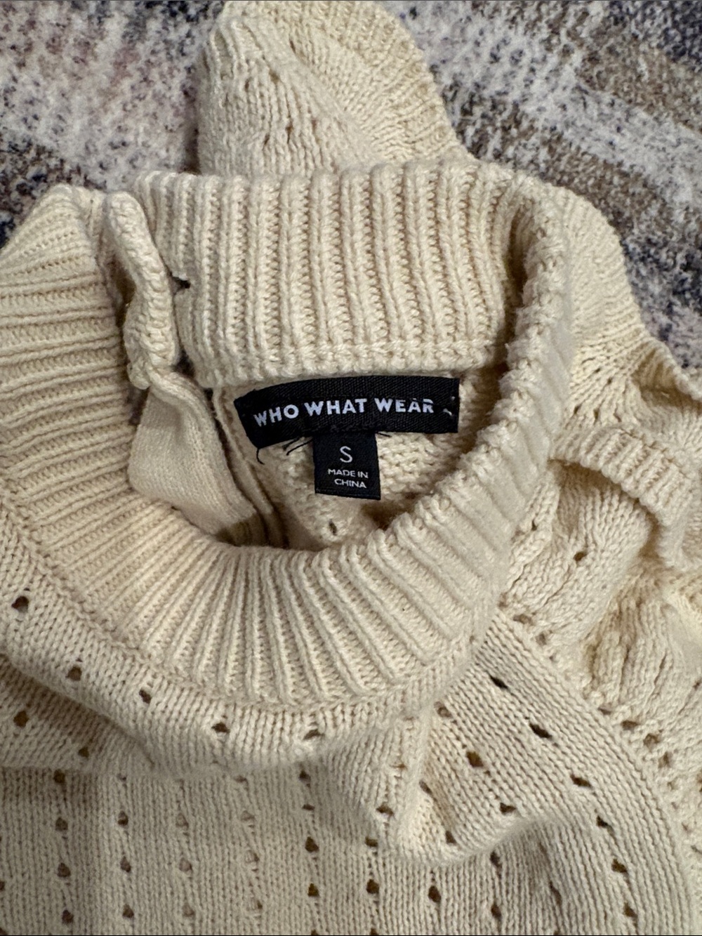 Who What Wear Ruffle Sweater - Picture 3 of 4